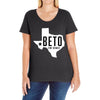 Beto For Senate Texas Map Ladies Curvy T-Shirt