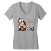 calvin hobbes Women's V-Neck T-Shirt