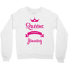 queens are born in january Crewneck Sweatshirt