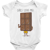 girls love me Baby Bodysuit