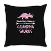 cool grandma saurus. Throw Pillow