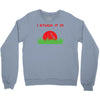 disc golf dirty sex joke pun ground penetration Crewneck Sweatshirt