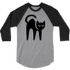 cat black 3/4 Sleeve Shirt