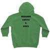 weekends coffee and dogs back Youth Hoodie