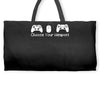choose your weapon a game Weekender Totes