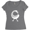 Sankofa Bird Women's Triblend Scoop T-shirt