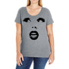 sexy girl 2 Ladies Curvy T-Shirt