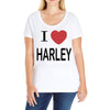 i love harley Ladies Curvy T-Shirt