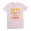 training to beat saiyan or at least warrior anime gym workout lifting Ladies Fitted T-Shirt
