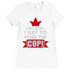 frisk cop leo police wife Ladies Fitted T-Shirt