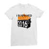 2016 dumpster fire Ladies Fitted T-Shirt