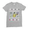 pokemon christmas ugly Ladies Fitted T-Shirt