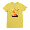 button masher Ladies Fitted T-Shirt
