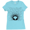 headphones Ladies Fitted T-Shirt