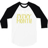 i'm black every month 3/4 Sleeve Shirt