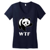 wtf panda Women's V-Neck T-Shirt