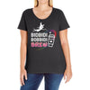 Bidbidi Bobbidi Brew Ladies Curvy T-Shirt