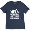 i make beer disappear! V-Neck Tee