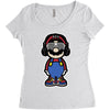 mario Women's Triblend Scoop T-shirt