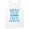 alphabet abc elemno Tank Top