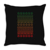 ugly christmas Throw Pillow