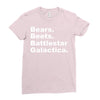 bears, beets, battlestar galactica Ladies Fitted T-Shirt