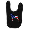 patriotic boxer Baby Bibs