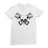 skull pisto Ladies Fitted T-Shirt