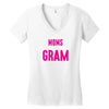 Only The Best Moms Get Promoted To Gram Women's V-Neck T-Shirt