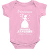 Princesses Are Born In January Baby Onesie