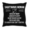 Sagittarius Woman Throw Pillow