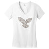 dove typography Women's V-Neck T-Shirt