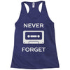 retro and vintage cassette humor Racerback Tank