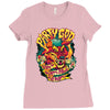 party god (red) Ladies Fitted T-Shirt