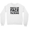 rude slogan Crewneck Sweatshirt
