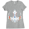 rebel ship Ladies Fitted T-Shirt