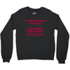 drink wine in ractangle Crewneck Sweatshirt