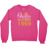 queens are born in october 1969 Crewneck Sweatshirt