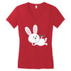 gym rabbit Women's V-Neck T-Shirt