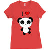 i love panda Ladies Fitted T-Shirt