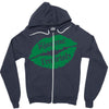 kiss me i am irish Zipper Hoodie