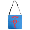 fma full metal alchemist cross inspired ladies Adjustable Strap Totes