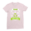 vegan pride! Ladies Fitted T-Shirt