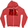 funny techno viking 3, ideal birthday present or gift Zipper Hoodie