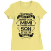 Super Cool Mimi Of A Freaking Awesome Son Ladies Fitted T-Shirt