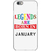 legends are born january iPhone 6/6s Case