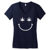 smiley halter top Women's V-Neck T-Shirt