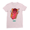 cool hotdog Ladies Fitted T-Shirt