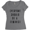 everyone should be feminist Women's Triblend Scoop T-shirt