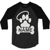 personalized paw halo 3/4 Sleeve Shirt